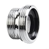 Wassersparender Luftsprudler mit Metallgewinde, Adapter für gleichmäßigen Stromfluss und reduzierten Wasserabfall, geeignet für Zuhause, Büro und öffentliche Nutzung (18 mm - 22 mm (außen))