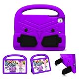 Tablet-Schutzhülle für Kinder mit Anti-Vergilbung, für iPad Mini 5/4/3/2/1, 7,9 Zoll (20,1 cm), leicht, stoßfest, mit Griff, Ständer, Eingabestift-Halter, Tablet-Hülle (lila)