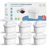 WaterJingYi Wasserfilte Kartuschen,Ersatz für Brita®Maxtra Pro®Marella®Maxtra Plus,filtert Kalk, Kanne Wasserkocher Filterkartuschen Kompatibel mit Brita®All-in-1,6 Stück