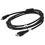vhbw USB-C-Kabel Datenkabel kompatibel mit Fuji FinePix JZ300, JZ305, S5800, S5700, JX405, JX660, JX590, JX540, S1000fd Kamera, Camcorder, 150 cm