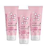 Glutathione 50x Tone Up Body Lotion, Körperlotion, spendet Feuchtigkeit und macht die Haut weich, Glutathion-Creme, Glutathion-Körperlotion, straffende Ganzkörperlotion (3PCS)