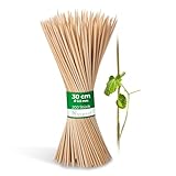 Novatool 200x Splittstäbe 30 cm x 3,5 mm I Natur I Rankhilfe Tomaten Stangen Bambus Pflanzstäbe Holz stäbe für orchideen Pflanzenstock Blumenstangen