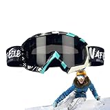 Skibrille - TPU Snow Board Goggle | Skibrille | UV Absorbiert Skibrille Herren | Schneebrille für Männer und Frauen | Skibrille zum Klettern