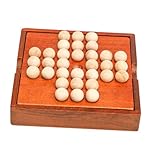 Beaupretty Holz Schachspiel für Aufbewahrungsbox Pädagogisches Brettspiel aus Holz Fördert Denkvermögen und Kreativität Glatte Oberfläche Sicher und Langlebig Geeignet Ab Jahren