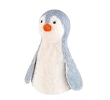 cilio Eierwärmer LANA Pinguin, Handgefertigt in Nepal, aus fair gehandelter, wärmender Schafwolle, Hitze- und Waschbeständig, Perfekt für ein fröhliches Frühstück, Weiß, 5' High