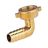 Gardena Messing-Winkelverschraubung: Messing-Winkel mit 26,5 mm (G 3/4 Zoll)-Gewinde, für 13 mm (1/2 Zoll)-Schlauch, zur einfachen Richtungsänderung (7286-20)