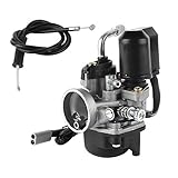 Wilktop 17.5mm Vergaser, Ersatzvergaser mit 17.5mm Durchlass für die Meisten 50ccm Roller