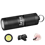 OLIGHT I1R II Pro EOS Mini LED Taschenlampe 180 Lumen Superhelle USB-Aufladbare Handlampe Schlüsselbund, IPX8 und 1,5m Fallschutz kleine Lampen für Outdoor Camping und Repaturen Schwarz