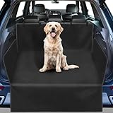 Aonext Kofferraumschutz Hund Gesteppt mit Seiten und Ladekantenschutz, Hundebett Kofferraum Wasserdicht & Kratzfest, Universal Hundedecke Auto Kofferraum