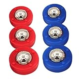 BESTonZON 6St Tischzubehör familienspiele für Erwachsene Wettbewerbs Spiele Zubehör Gesellschaftsspiele Zubehör Mini-Shuffleboard Outdoor-Shuffleboard Shuffleboard-Zubehör Plastik
