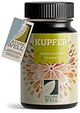 Kupfer Tabletten 365x mit 2 mg Kupfer aus hochwertigem Kupfer-Bisglycinat - optimal hochdosiert - frei von unerwünschten Zusatzstoffen – laborgeprüft mit Zertifikat - Jahresvorrat - 100% vegan