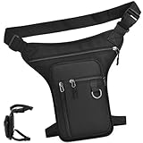 Cveenk Beintasche Motorrad, Oberschenkeltasche Beintasche Hüfttasche für Herren und Damen, Wasserdicht Beinbeutel Taktische für Camping,Wandern,Klettern,Laufen,Radfahren,Motorrad,Sport und Arbeit (L)