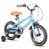 STITCH 16 Zoll Kinderfahrrad für 57 jährige Jungen, 16' Zoll Fahrrad für Jungen mit Stützrädern, Blau