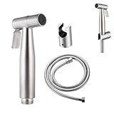 HAPPOW Bidet Handbrause Set, Handbrause Toilette, inkl Bidet Sprayer, Brauseschlauch 150cm und Halterung Halter, Edelstahl Material， für Toilette, Badezimmer, WC ﻿