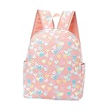 Sharplace Schülerrucksack, Laptop-Rucksack für Teenager ab 8 Jahren, Mädchen und Jungen, Rosa Herz