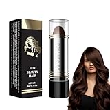 Rostblant Haarfärbestift, Farbstick, Haarfarbe Stift Temporäre Hair Color Haarfärbemittel,Sofortiger Ausbesserungsstift,wasserfester temporärer Weißer Haarbezug DIY Makeup Stick,Dunkelbraun