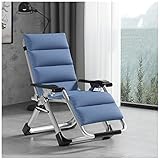 Relaxing Recliner Deck Chair with Adjustable Backrest and Armrests, Reclining Function, Ideal for Garden, Patio or Pool, Maximum Load 150 kg.