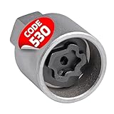 SW-Stahl 02383L-10 Felgenschloss Adapter 530 I geeignet für VW I Felgenschlösser lösen I Radsicherung Felgenschloss Demontage Werkzeug I Felgenschloss Ausdreher I Felgensicherung Schlüssel