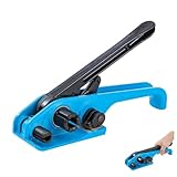 KATSU Manuelles Umreifungsgerät, für 11mm-19mm Breite PP/PET Kunststoffspanner Umreifungsband Kit, Palette Bandspanner Umreifung Bebänderung Spanngerät Handversiegelungsspanner