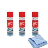 3 x WÜRTH - Aktiv-Scheibenreiniger+ 1 Microfasertuch Gratis