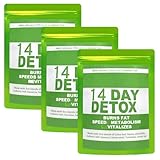 14 Tage Detox Tee Zum Abnehmen, 3 Stück Fettverbrennung, 14 Beutel Fatburner Tee,Natural Diet Slim Abnehmen,TeeDetox Zur Fettverbrennung Und Zum Abnehmens,Sanfte Entgiftung Und Reinigung