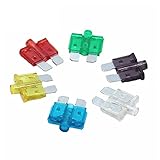 1000PCS 5A 10A 15-40A Mittlere Größe Auto Sicherung Einsätze Auto Versicherung Tablets Standard Sicherung mit lampe Auto Einsätze Sicherung mit Box(25A)