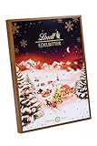 Lindt Schokolade Edelbitter Adventskalender 2024 , 250 g , Adventskalender mit 24 süßen Überraschungen aus Edelbitterschokolade , Schokolade für die Weihnachtszeit , Schokoladen-Geschenk