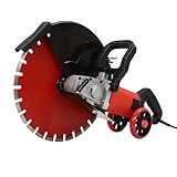 Betonsäge 4000W 3000RPM Nass-/Trockenbetonsäge für Beton, Steine Stahlstangen Staubfreies Schneiden Steinschneidemaschine mit 410mm Sägeblatt Betontrennschneider mit Wasserpumpe