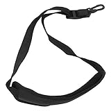 Akuoly Saxophongurt Akuoly Saxophonband Einstellbare Gepolsterten Sax Trageriemen Hals Gurt für Alt/Tenor/Sopran Saxophon, Schwarz