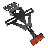 Metall Motorrad Kennzeichenhalter, Einstellbarer Winkel Motorrad Kennzeichenhalterung, für Yamaha YZF R1/R3/R6/R25/R15/MT07, Kawasaki Z800, Honda CB650R/CBR650R