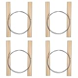 Thinp 4 Stück Tonschneider Draht,Stahldraht Ton Schneidewerkzeug,Keramik Schneidewerkzeuge,Keramik Werkzeuge,für Künstler Töpfertonton Kunstskulptur Bastelbedarf Keramikherstellung