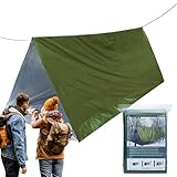 Überlebenszelte Und Unterstände, Camping Survival Zelt Set, Leichter Wärmesack Schutzdecke Winddichter Schlafsack Ausrüstung für Outdoor Camping Wandern Männer Frauen Kinder
