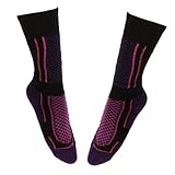 ibasenice 1 Paar Reitsocken Fahrradsocken Reitsocken Für Schweißabsorbierende Socken Reitsocken Für Fußballsocken Erwachsenensocken Für Reitsport Wanderausrüstung Lila