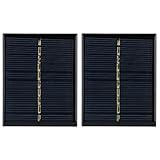 Polysilizium-Solarpanel, Mini-Solarpanel, Solar-Ladegerät, hohe Effizienz, 0,5 W, 5 V, Solarpanel-Modul für DIY-Projekte, Spielzeug, Batterieladegeräte, wasserdicht, kompakt,