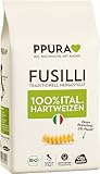 PPURA Bio Fusilli Hartweizen Pasta 500 g, 100% natürliche Spiralnudeln, Made in Italy - italienische Nudeln ohne Zusatz-, Farb- oder Konservierungsstoffe