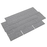 Bitumen Dachschindeln Schindeln Bitumendachschindeln wetterfest vielseitig einsetzbar für Gartenhaus Carport und mehr Alternative zu Metall-Dachplatten 21 Stück 3 m² Grau