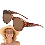 Polarisierte Sonnenbrille, UV-Schutz, polarisierte Sportbrille, leicht, UV400, blendfrei, für Angeln, Laufen, Sport, Strand, Golf, Radfahren, Fahren, tortoiseshell, Refer to description
