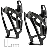 Rose Kuli Flaschenhalter Fahrrad - 2er Pack Getränkehalter für Fahrräder, Trinkflaschenhalter für MTB und Rennräder, Schwarz