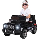 Actionbikes Motors Kinder Elektroauto Mercedes AMG G63 | 2,4 Ghz Fernbedienung - Lizenziert - Kinderauto elektrisch - Elektrofahrzeuge - Spielzeugauto - Elektro Auto für Kinder ab 3 Jahre (Schwarz)