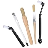 5 Stück Silikonpinsel Kaffee Pinsel, Kaffeemühle Bürste, Reinigungspinsel Kaffee Bürste Set, Set Nylon Pinsel Reinigungspinsel Für Maschine Gruppenkopf