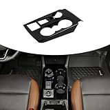 Jimen Kompatibel mit 2021–2022 Ford Bronco Sport Mittelkonsole Schalthebel Getränkehalter Verkleidung Abdeckung (schwarz)