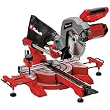 Einhell Zug-Kapp-Gehrungssäge TC-SM 216 (1600 W, max. 65 mm x 305 mm Schnitttiefe/-breite, Ø 216 mm Sägeblatt, Zugfunktion, Drehtisch mit Schnellverstellung, Laser)