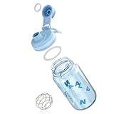 PZMLOASN Protein Shaker,shaker für eiweiß- & sportgetränke- für super cremige Fitness Eiweiß Shaker,shaker proteinshake 800ml - Langlebiger, Auslaufsicherer, gym shaker BPA-frei (Blau, 800ML)