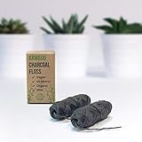 PlanetNatura Bambus Zahnseide mit Aktivkohle – Umweltfreundliche und weniger plastische Alternative – natürliche Bio-Zahnseide, für Veganer geeignet – gewachst – Nachfüllpackung 60 Meter