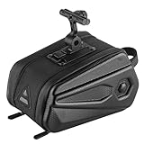 BIGULA Fahrradsatteltasche Hartschalen Fahrradsitztasche Fahrräder Satteltaschen Heckträger Sattel mit reflektierenden Streifen