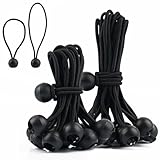 Spanngummis mit Kugel, 30 Stück Planenspanner mit Kugel 10cm/15cm, Gummispanner Zeltgummis Expanderschlingen Gummischlaufen für Planen, Zelt, Banner, Pavillons, Netz, Überdachungen
