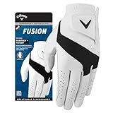 Callaway Golf Fusion Golfhandschuh (auf der linken Hand getragen, Standard, Größe XL, Weiß/Anthrazit)