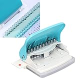 Fafeicy A4 A5 A6 A7 Hand-Papierbindemaschine, Spiralbuch-Rundspiralbinder mit Einer Kapazität von 10 Blatt, mit 9,5 Mm Lochabstand und 7 Mm Einzugstiefe