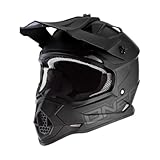 O'NEAL | Motocross-Helm | MX Enduro | ABS-Schale, Lüftungsöffnungen für optimale Kühlung | 2SRS Helmet Flat V.23 | Erwachsene | Schwarz | Größe L (59/60 cm)