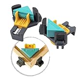 wolfcraft ES 22 Eckenspanner 3051000 Set – 2 Winkelspanner zur Fixierung von Brettern und Rahmen im 90° Winkel – Eckspanner für Brettstärken von 10-22mm